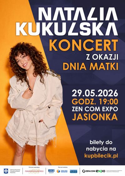 Plakat promujący koncert Natali Kukulskiej